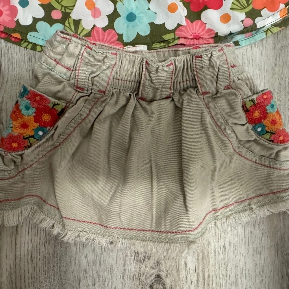 Gymboree Beige Cotton Skirt
